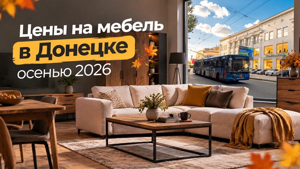 Цены на мебель в Донецке осенью 2026 — обзор по категориям и площадка ЦУМа